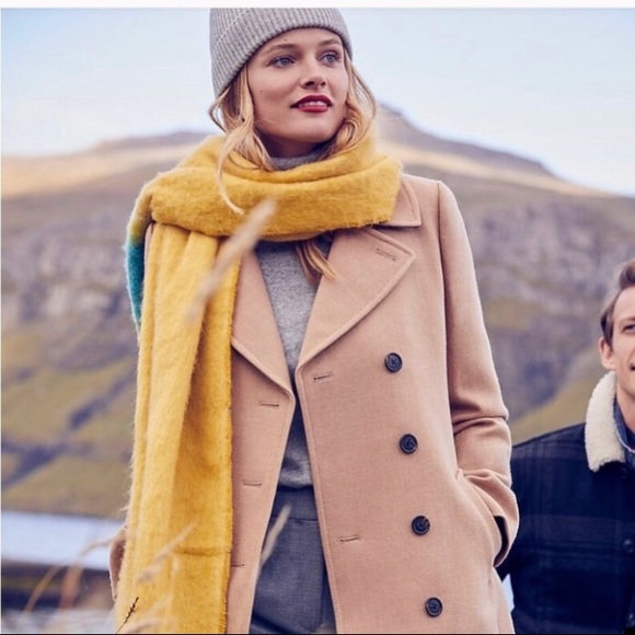 J. Crew fuzzy fringe scarf NWOT - Picture 2 of 4